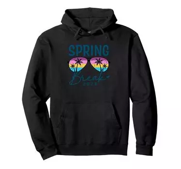 Весенние каникулы 2025 Солнцезащитные очки Palm Tree Hoodie чёрный
