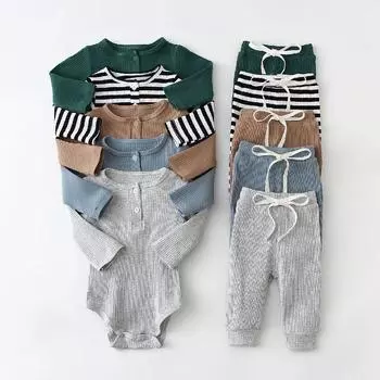 Весенние комплекты одежды для маленьких мальчиков из 2 предметов, боди для маленьких мальчиков + штаны, наряды для новорожденных мальчиков, одежда 66