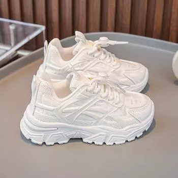 Весенние красивые повседневные мужские и женские спортивные туфли, удобные кеды, одноклассники, мальчики и девочки, спортивная обувь 26 inner length (17CM) белый