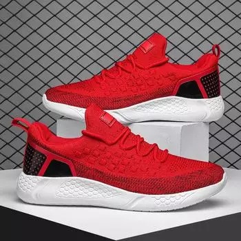Весенние красные кроссовки для мужчин, сверхлегкие кроссовки унисекс, дышащие кроссовки для спортзала, женские кроссовки для профессиональных гонок на открытом воздухе для мужчин 36