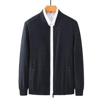 Весенние куртки для молодых и средних мужчин, тонкие куртки в деловом стиле для мужчин, тенденции верхней одежды с воротником-бейсболкой M