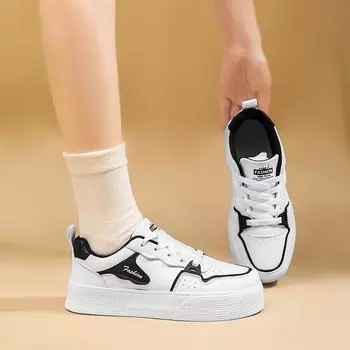 Весенние легкие белые туфли на мягкой подошве из кожи, женские дышащие кроссовки Miu, повседневная спортивная обувь на плоской подошве 36 платиновый