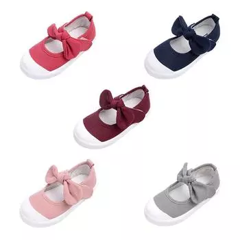 Весенние модные удобные детские повседневные кроссовки с бантом, парусиновая обувь для малышей 0–6 лет 25 розы красного