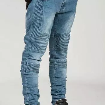 Весенние мужские джинсы, модные повседневные удобные тонкие спортивные штаны для маленьких ног 29