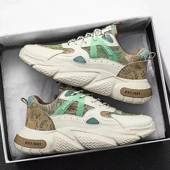 Весенние мужские кроссовки для активного отдыха, дышащие, удобные, нескользящие, на платформе, дизайнерские, модные, повседневные туфли для мужчин, Zapatos Casuales 39