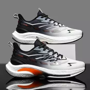 Весенние мужские кроссовки для бега, женская спортивная обувь для бега по шоссе, сетчатые кроссовки, спортивная тренировочная обувь, дышащая нескользящая амортизация 36