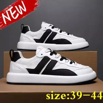 Весенние мужские повседневные универсальные дышащие низкие кроссовки 2022 года 39 чёрный