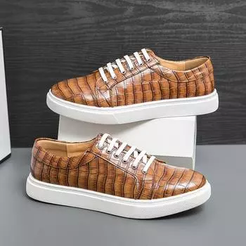 Весенние мужские спортивные туфли на плоской подошве для взрослых, мужские высококачественные оксфордские туфли для скейтбординга с белой подошвой, универсальная повседневная обувь для мужчин 38 чёрный