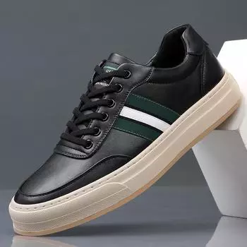 Весенние мужские туфли дышащие тонкие 2025 новые модные туфли кожаные универсальные повседневные туфли для серфинга мягкие коровьи белые туфли для мужчин 38 белый