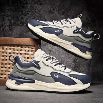 Весенние мужские туфли Forrest Gump, кожаные спортивные туфли, универсальные мужские повседневные туфли для бега, нескользящие, увеличивающие высоту, зимние туфли для папы 39 чёрный