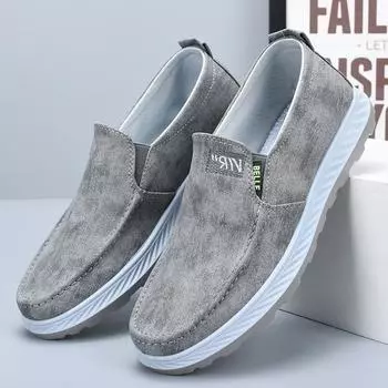 Весенние мужские туфли из ткани Old Beijing, мягкая подошва, удобные туфли для пап, дышащие, повседневные, для работы на среднем и пожилом возрасте, парусиновые туфли 44 зелёный