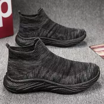 Весенние мужские туфли высокие парусиновые туфли мужские однопедальные для отдыха и спорта бег легкие туфли 45 большого размера мужские модные туфли 35