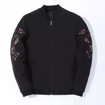 Весенние мужские вышитые журавлиные руки M