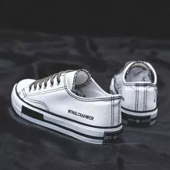 Весенние низкие парусиновые туфли женские Harajuku Hongkong Style Скейтборд обувь Street Shot студенческие резиновые туфли 35 белый