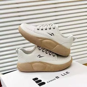 Весенние новые базовые белые туфли, женские повседневные студенческие кроссовки в корейском стиле, универсальные женские туфли для уличной стрельбы 35