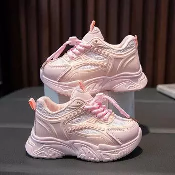 Весенние новые детские кроссовки, женская повседневная обувь, маленькие белые туфли, дышащая вулканизированная резиновая спортивная обувь для детей 26 белый