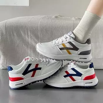 Весенние новые кроссовки Forrest Gump женские повседневные дышащие легкие универсальные увеличивающие рост кроссовки на платформе спортивные беговые женские кроссовки 35 серый