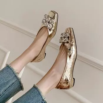 Весенние новые модные туфли из натуральной кожи для женщин с квадратным носком, туфли для вечеринок, мюли, верхняя одежда, сексуальные туфли с острым носком, текстурированные туфли 34 чёрный