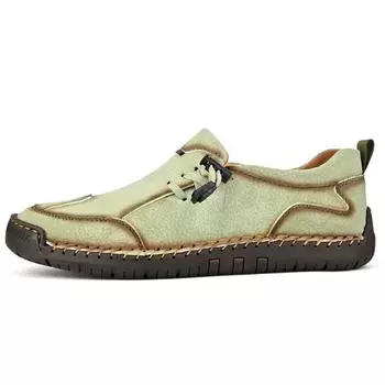 Весенние новые мужские мокасины ручной работы повседневная мужская обувь мокасины без застежек обувь для мужчин балетки кроссовки 38 коричневый