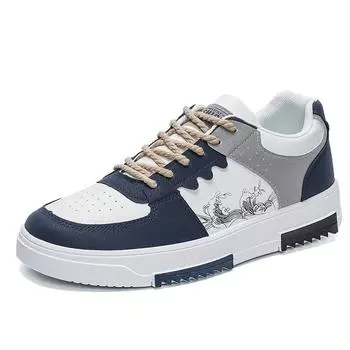 Весенние новые мужские туфли, дышащие маленькие белые туфли, модные универсальные спортивные повседневные туфли на платформе, модная обувь 39 светло-синий