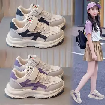 Весенние новые нескользящие кроссовки для мальчиков и девочек с мягкой подошвой 27 фиолетовый