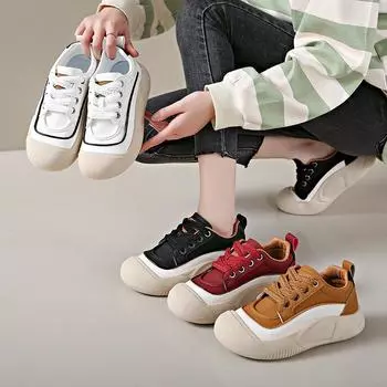 Весенние новые одинарные туфли для студентов, повседневные спортивные универсальные туфли на толстой подошве 35 белый