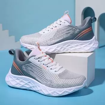 Весенние новые сетчатые дышащие подошвы EVA легкие высокоэластичные кроссовки для бега нескользящие и износостойкие повседневные спортивные туфли 39