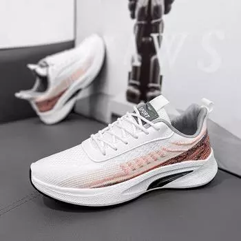 Весенние новые сетчатые мужские дышащие кроссовки Flyknit модные кроссовки мужские повседневные кроссовки 39