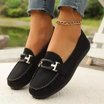 Весенние новые стремена для одной ноги ленивые модные одинарные туфли легкие рабочие туфли в итальянском стиле туфли Lefebvre 36 чёрный