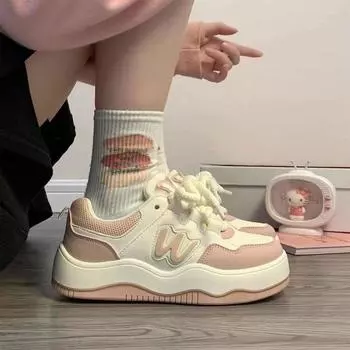 Весенние новые универсальные кроссовки Ins Tide Casual Student Sports Shoes 35 розовый