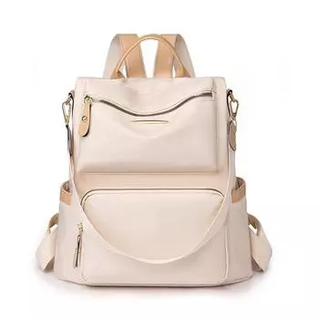 Весенние новые женские рюкзаки экономичные практичные легкие сумки большой вместимости многофункциональные дорожные сумки для отдыха на открытом воздухе однотонные компьютерные сумки чёрный