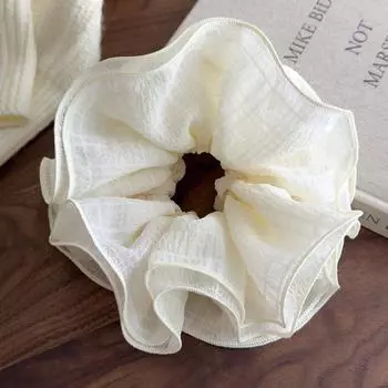 Весенние однотонные оборки большие резинки для волос повязки на голову для женщин девушек милые резинки для волос резинки модные аксессуары