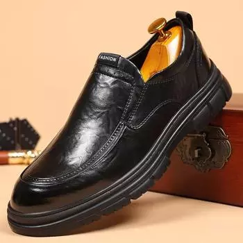 Весенние оксфордские туфли для мужчин, повседневная обувь класса люкс, деловые, свадебные, мужские лоферы, дизайнерские мокасины на платформе для вождения 38 чёрный