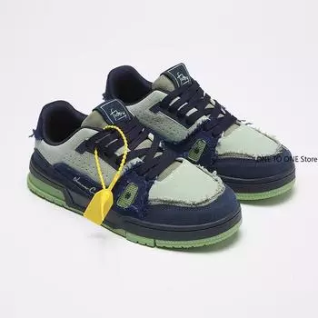 Весенние роскошные брендовые дизайнерские классические низкие потертые удобные повседневные кроссовки мужские туфли Zapatillas Hombre Chaussure Homme Tenis 36