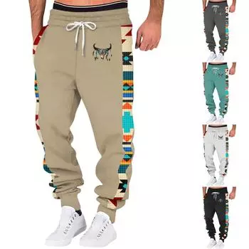 Весенние спортивные брюки для фитнеса мужские свободные повседневные спортивные штаны из хлопка L чёрный