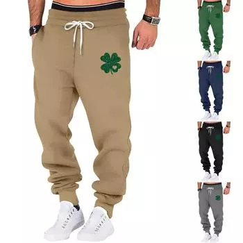 Весенние спортивные брюки для фитнеса мужские свободные повседневные спортивные штаны из хлопка XL чёрный