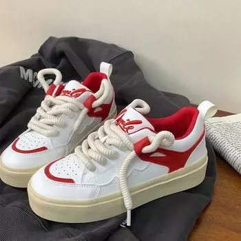 Весенние студенческие розовые низкие кеды для скейтборда, женские корейские повседневные спортивные белые туфли в гонконгском стиле, парусиновая обувь в стиле Харадзюку 35