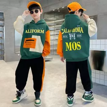 Весенние свитера для мальчиков, весна и осень, дети среднего возраста, стиль вестерн, красивые весна и осень 160 чёрный