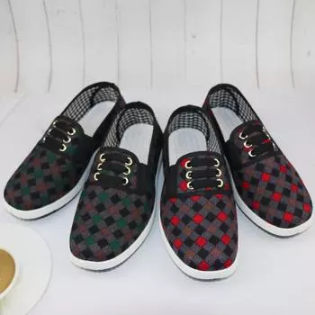 Весенние туфли 2024 года из мягкой нескользящей ткани с подошвой для мужчин и женщин среднего и пожилого возраста 37