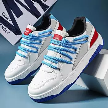 Весенние туфли с толстой подошвой, мужские нишевые оригинальные повседневные кроссовки с низким берцем, модная обувь 39