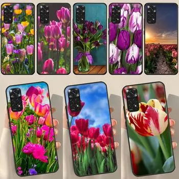 Весенние тюльпаны Цветок для Redmi Note 12 Pro Plus Чехол для Redmi Note 10 8 9 11 Pro 12S 11S 10S 9S 9C 10C 12C Чехол Redmi Note 12 Pro 5G