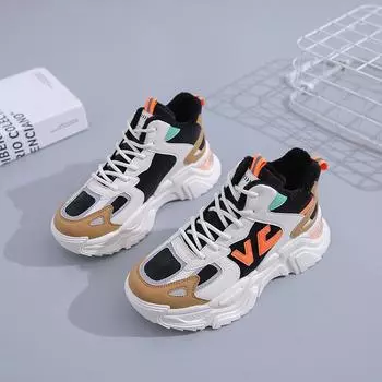 Весенние высококачественные женские кроссовки на толстой подошве для активного отдыха, новые повседневные удобные женские вулканизированные туфли Zapatillas De Mujer 35