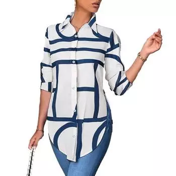 Весенние женские белые блузки рубашки элегантные асимметричные топы повседневные туники с длинным рукавом XXL чёрный