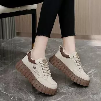 Весенние женские модные нескользящие легкие удобные повседневные дышащие кроссовки на шнуровке, спортивная обувь на плоской подошве для прогулок, женская обувь для скейтбординга 40 чёрный