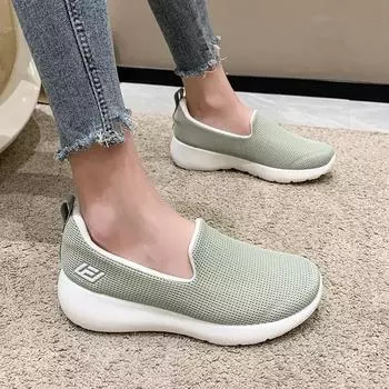 Весенние женские мокасины Удобная женская обувь Балетки Носки Кроссовки Теннисные туфли Zapatilas Mujer Женская повседневная обувь 35 чёрный