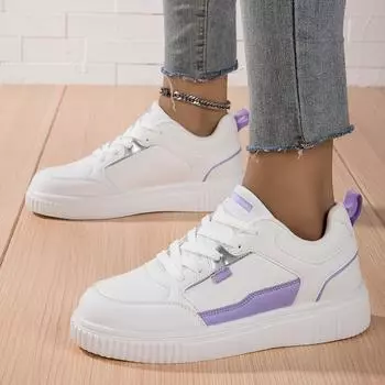 Весенние женские повседневные низкие кеды на плоской подошве со шнуровкой 42 синий