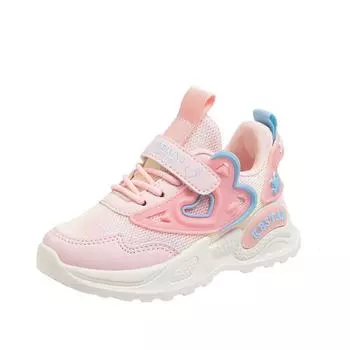 Весенние женские спортивные розовые повседневные туфли на липучках для девочек, легкие туфли в стиле ретро для папы 26