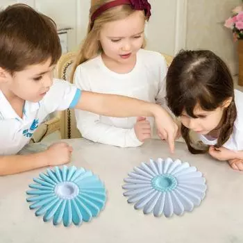 Весенний цветок Fidget Spinner игрушка снятие стресса и тревоги для детей подростков взрослых кончик пальца светло-синий