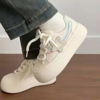 Весенний дизайн Sense Little White Shoes Ins Trend Универсальная повседневная обувь Star 35 белый