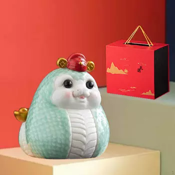 Весенний фестиваль керамическая статуя змеи полка украшения прекрасная декоративная маленькая скульптура для Style B